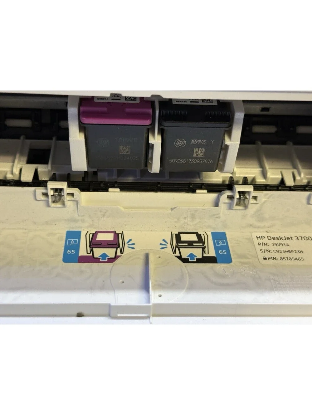 HP DeskJet 3700 All-in-One Wireless Color Inkjet Printer White J9V91A SDGOB-1621